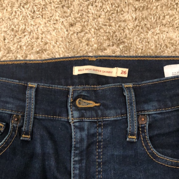 Levi’s Jeans Mile High Supper Skinny Jeans - Picture 2 of 6